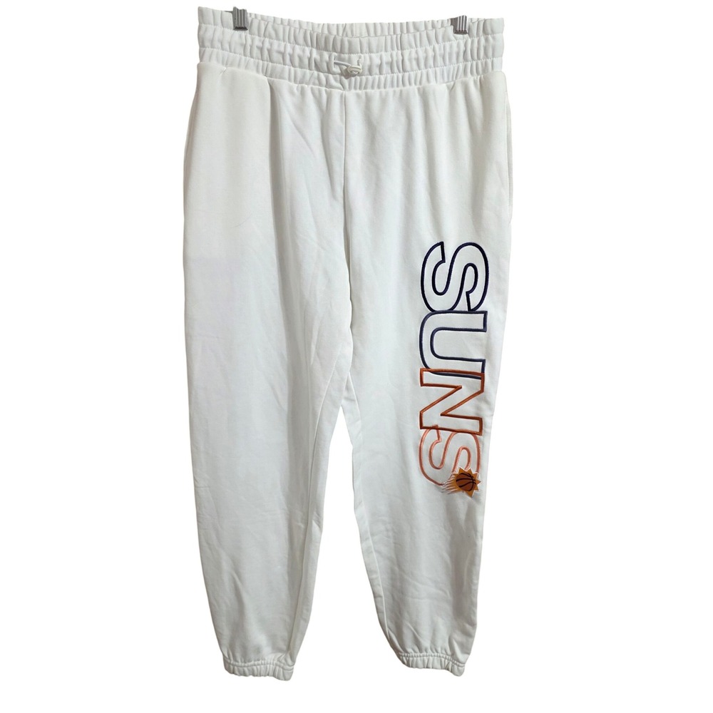 Concepts Sport Women Medium Jogger Pants White NBA Phoenix Suns Basketball Fan